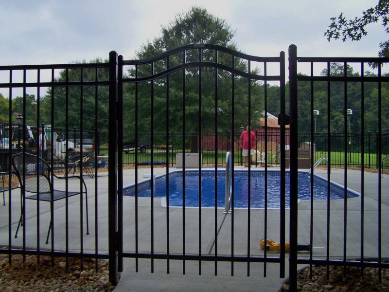 Arched Montage Wrought Iron Gate